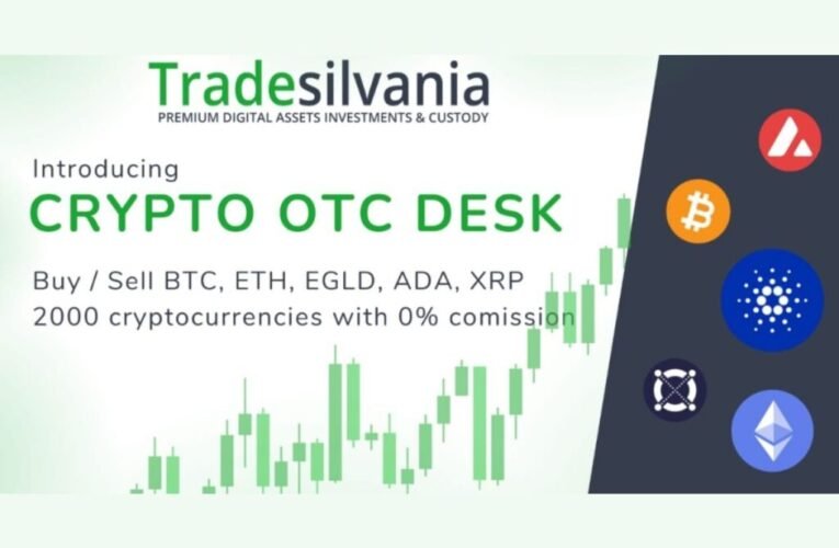 Tradesilvania launches crypto OTC Desk with 2000 cryptocurrencies available and 0% commission