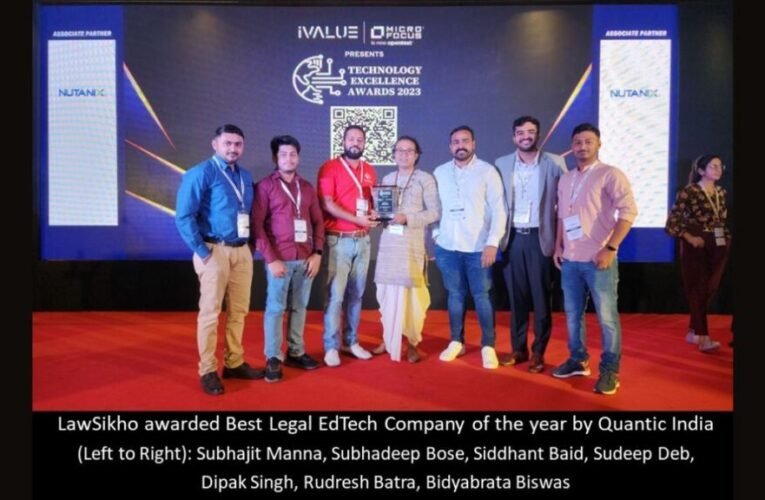 LawSikho wins the Best Legal EdTech Company of the year award 