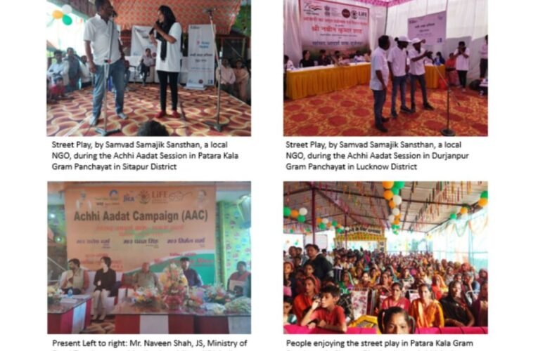 Achhi Aadat Campaign – Contributing to the making of the Model Gram Panchayats in India in collaboration with the Ministry of Rural Development, GOI