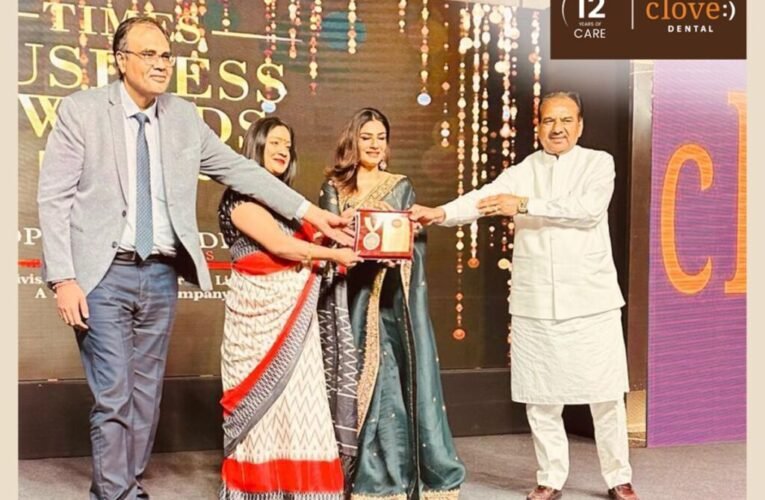 Clove Dental has clinched the coveted Times Business Award for its exceptional use of technology to revolutionize the dental industry