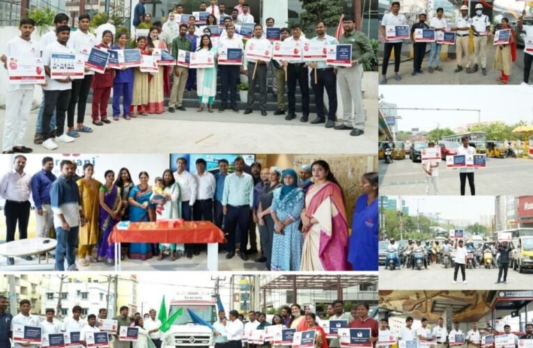 Innovative Campaign on Healthy Lifestyle by Sravani Hospitals On world Health Day