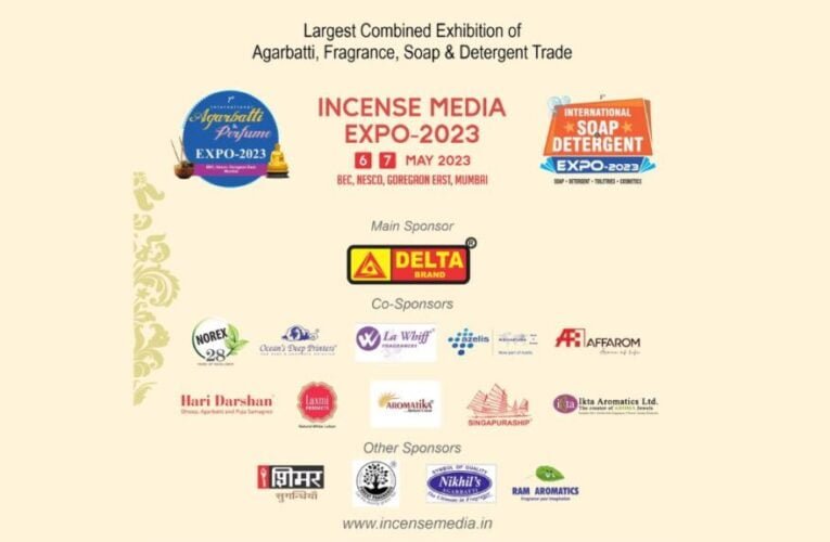 World’s Only Combined Trade Show for Incense, Fragrances, Soap & Detergent Industry, Incense Media Expo 2023, To Be Held in Mumbai from 6 to 7 May 2023