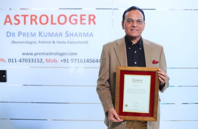 Renowned Astrologer, Dr. Prem Kumar Sharma makes it to the Limca Book of Records