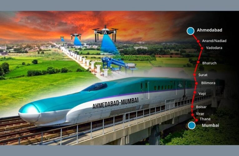 Leading Drone Company IG Drones bags contract for Mumbai-Ahmedabad Bullet Train Project Monitoring