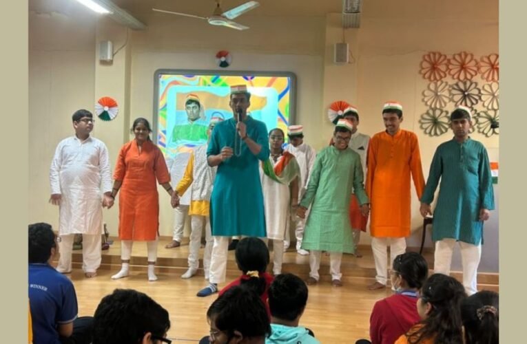 Autistic students performing at SPJ Sadhana School in association with Rotary Club of Bombay Peninsula   