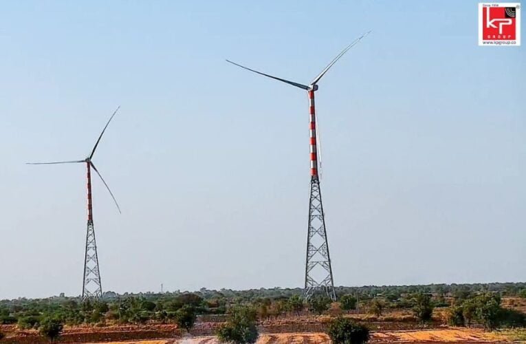 KP Group’s Remarkable Achievement, Seven Windmills Simultaneously Installed in South Gujarat