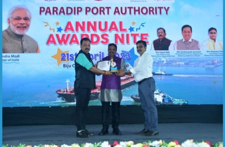OSL Bags “Best Stevedores for the Year 2022-23” Award From Paradip Port Authority
