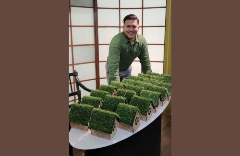 Greenman fighting climate change with principles of non-violence