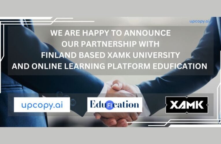 Upcopy.ai Writing Assistant and Finland Based XAMK University’s Online Learning Platform Edufication Join Forces to Empower Global ESL Writers to Unlock Their Writing Potential