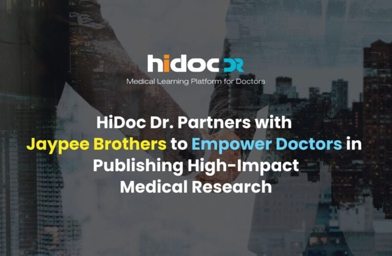HiDoc Dr. Partners with Jaypee Brothers to Empower Doctors in Publishing High-Impact Medical Research
