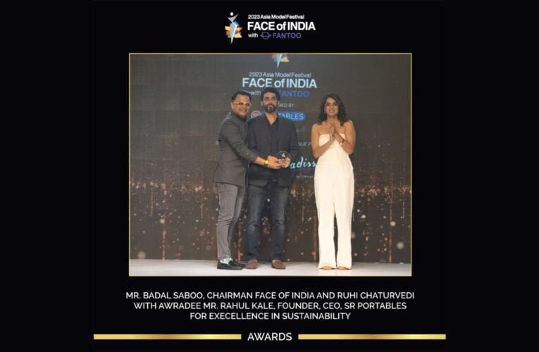 SR Portables receives Excellence in Sustainability award at Face Of India Achievers Awards