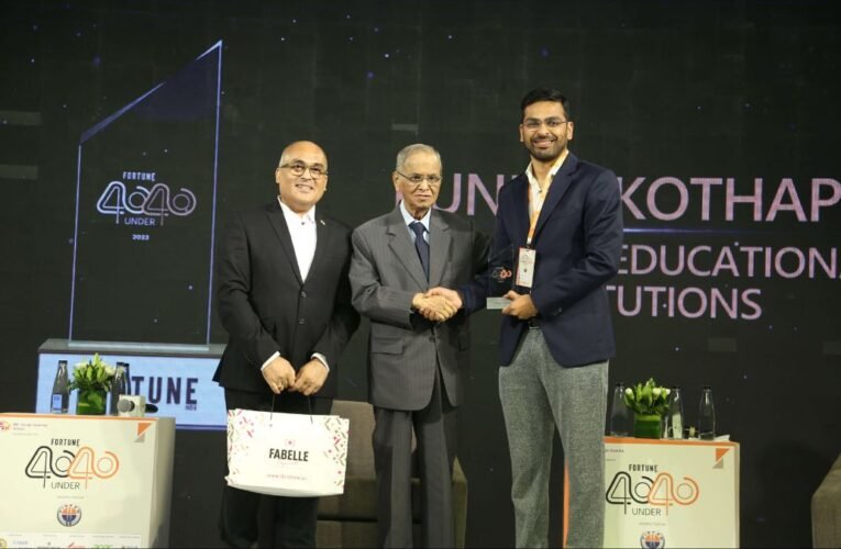 Narayana Group’s Puneet Kothapa honoured with Fortune India’s 40 Under 40 Award