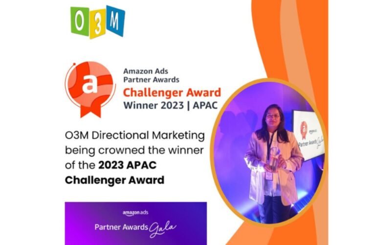 O3M Directional Marketing wins 2023 Amazon Ads Partner Award, Challenger Category