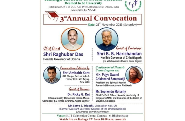 Third Annual Convocation of KISS Deemed to be University