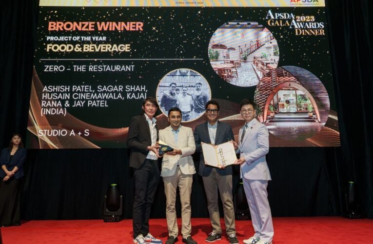 “Zero – The Restaurant” by Studio A+S Clinches Bronze at Prestigious APSDA Awards
