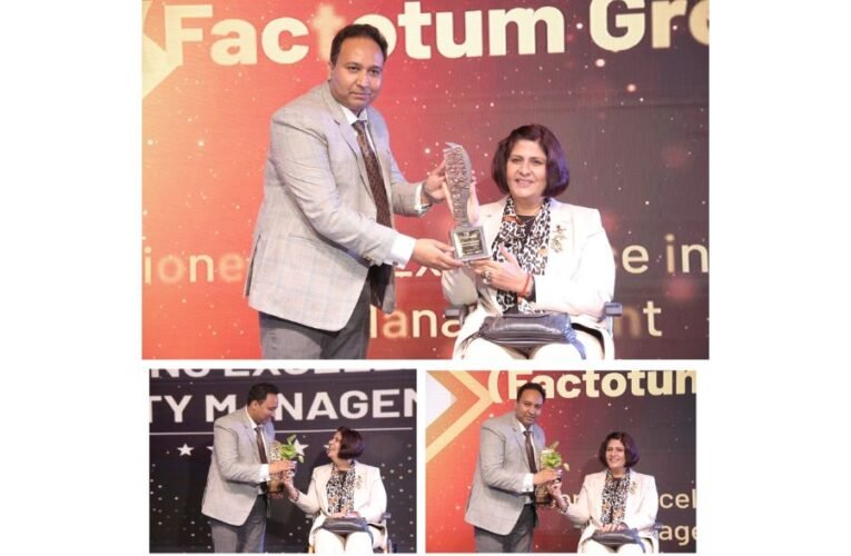 Mr. Mahesh Kumar and Factotum Group- Pioneering Excellence in Facility Management Honored at Precedential Awards 2023