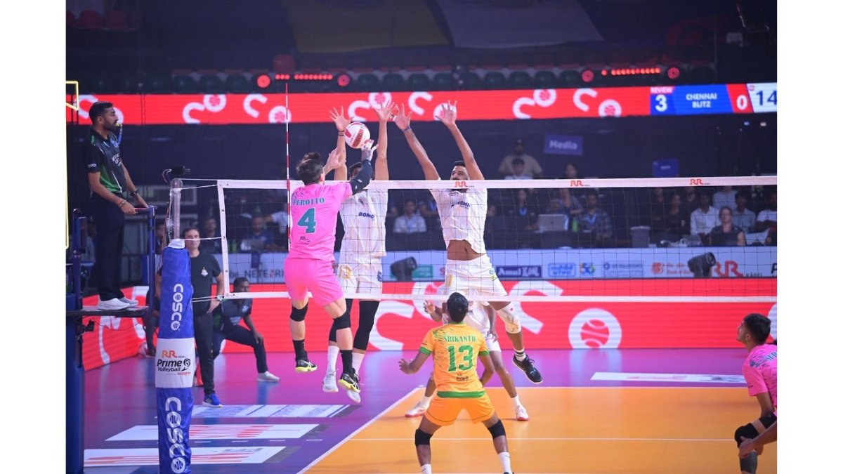 Chennai Blitz Keep PVL 2025 Hopes Alive with Nail-Biting Win Over Defenders