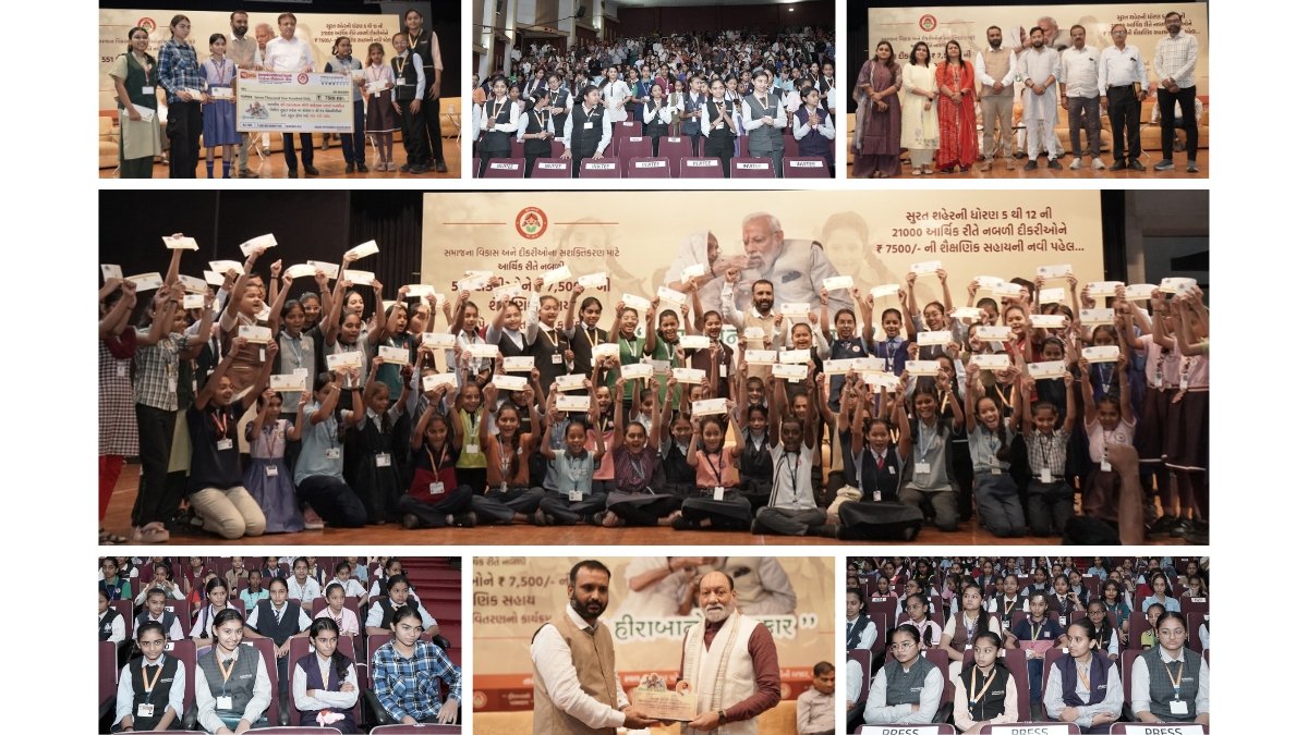 Surat industrialist Piyush Desai’s exemplary ‘Hiraba No Khumkar’ initiative for girls’ education PNN